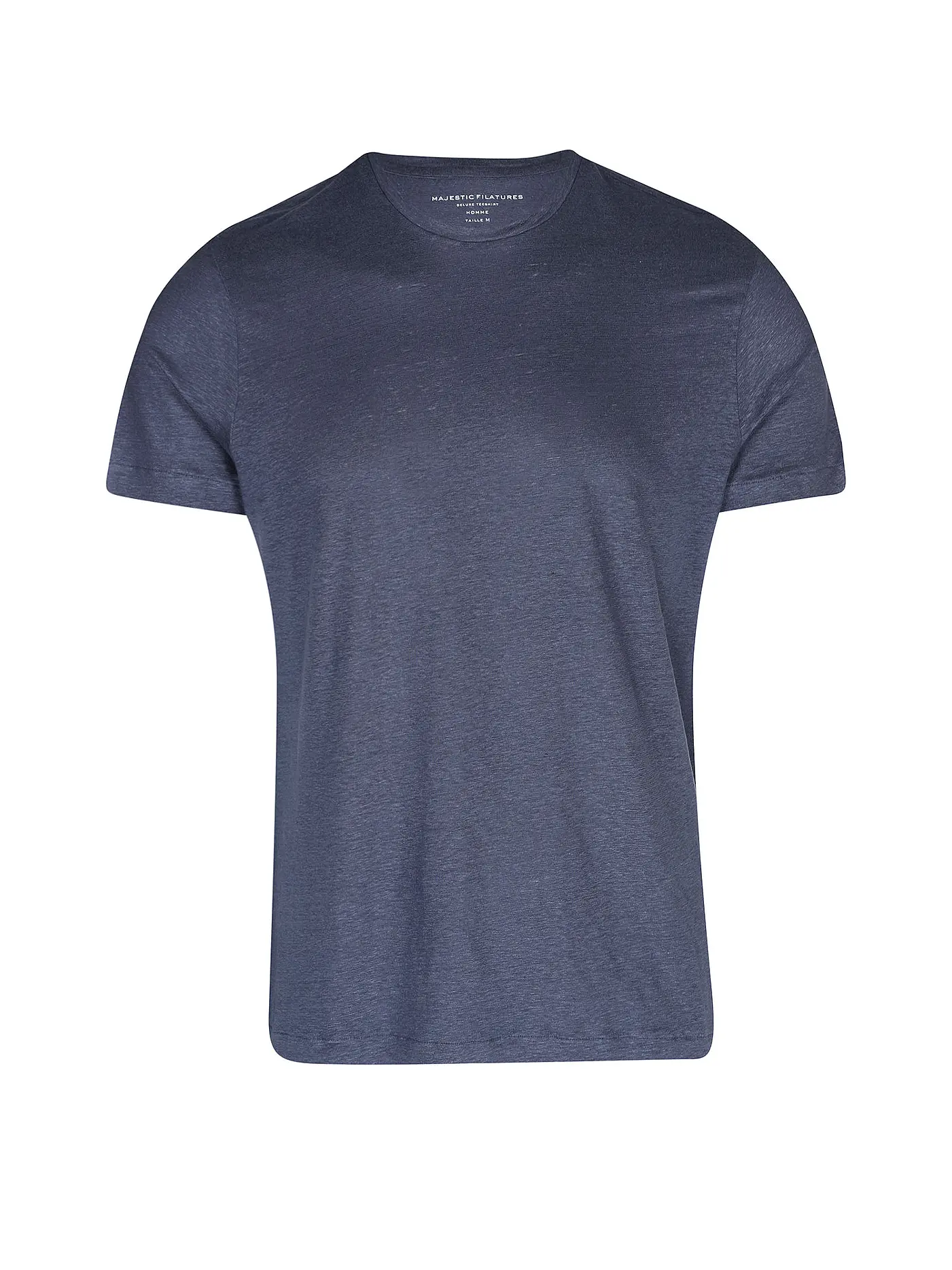 MAJESTIC FILATURES | Leinen T-Shirt | blau